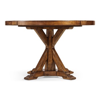 Country Walnut Circular Dining Table 48