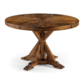 Country Walnut Circular Dining Table 48