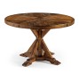 Country Walnut Circular Dining Table 48