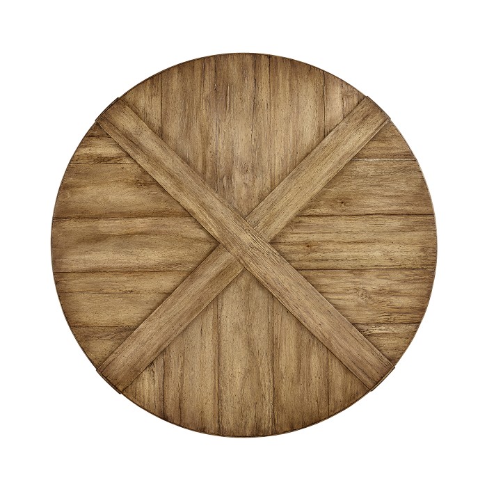 Light Driftwood Circular Dining Table 48