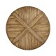 Light Driftwood Circular Dining Table 48