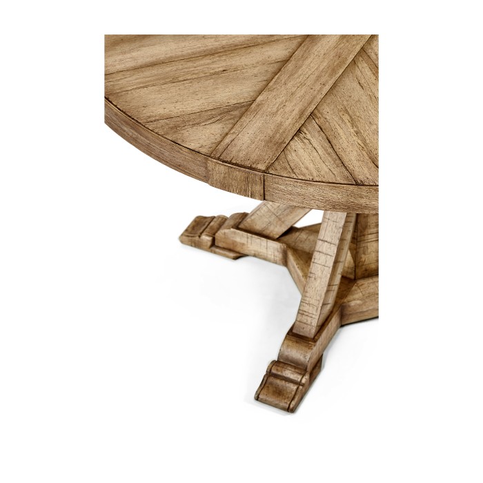 Light Driftwood Circular Dining Table 48