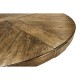 Medium Brown Driftwood Circular Dining Table 48