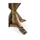 Medium Brown Driftwood Circular Dining Table 48