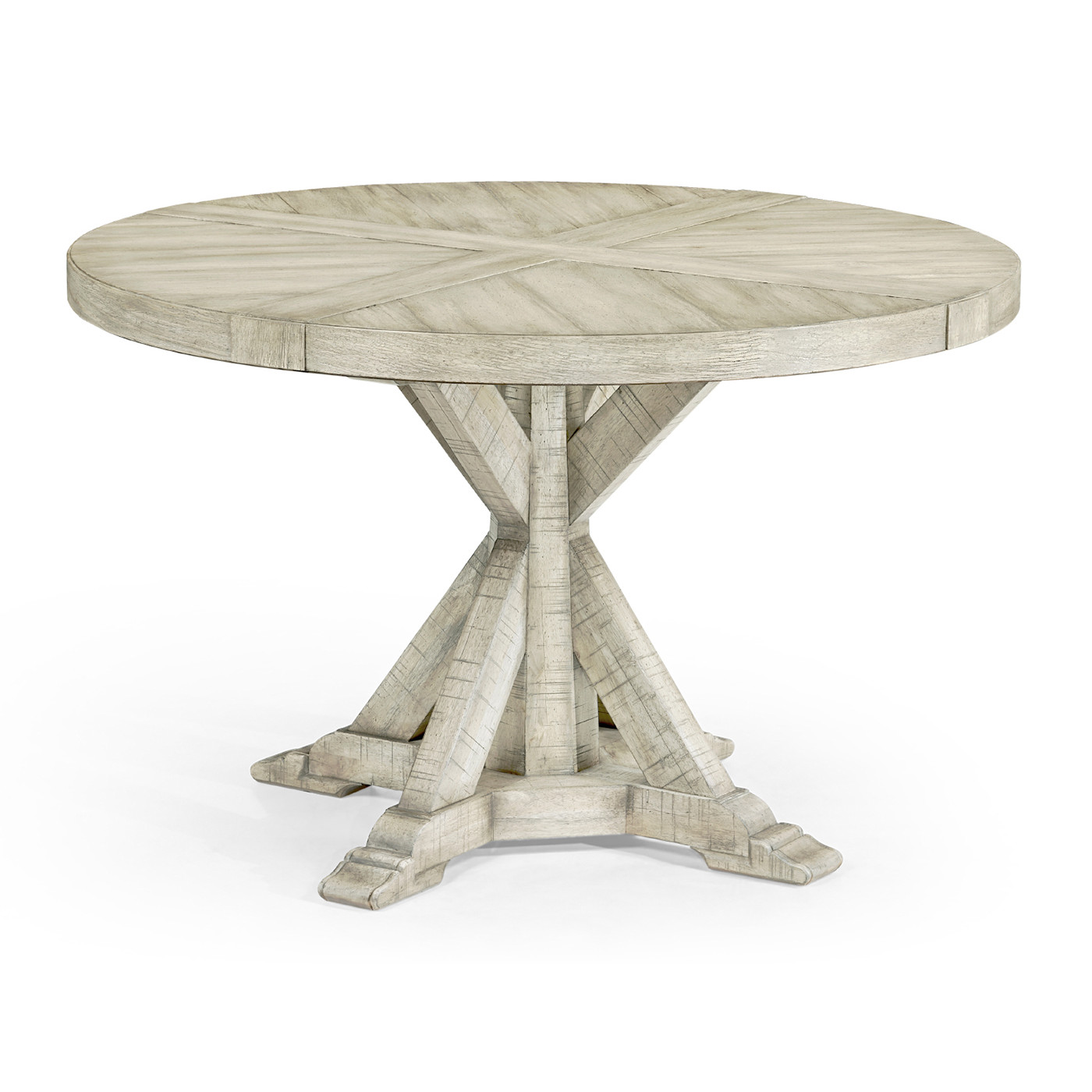 Whitewash Driftwood Circular Dining Table 48