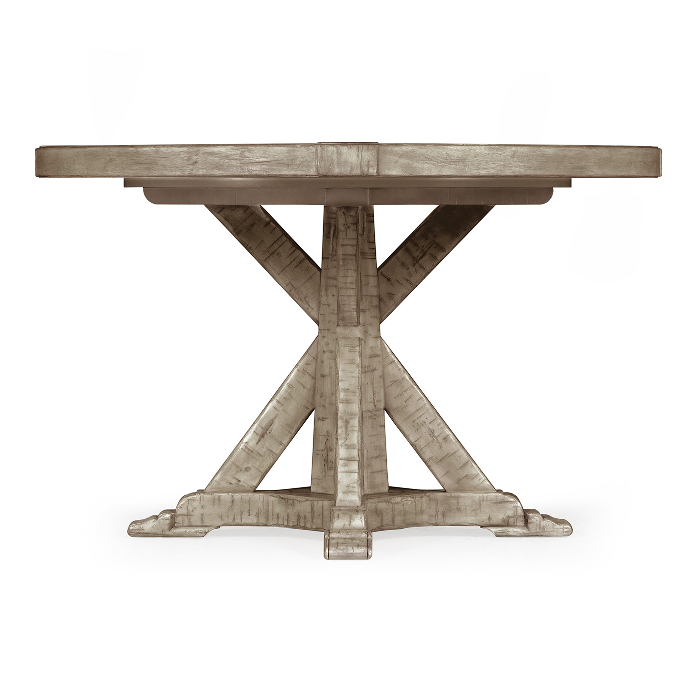 Rustic Grey Circular Dining Table 48