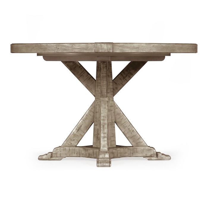 Rustic Grey Circular Dining Table 48