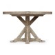Rustic Grey Circular Dining Table 48