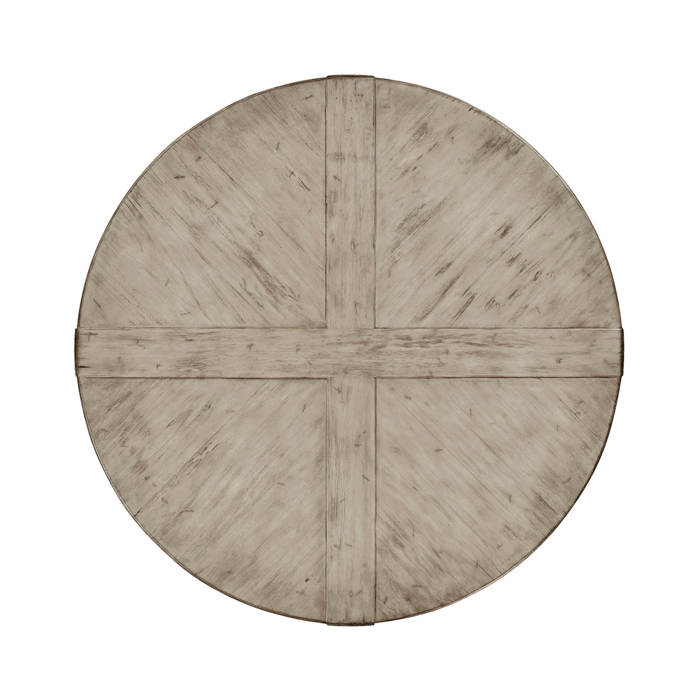 Rustic Grey Circular Dining Table 48