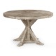 Rustic Grey Circular Dining Table 48