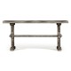 Casual Narrow Antique Dark Grey Topped Bench