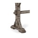 Casual Narrow Antique Dark Grey Topped Bench