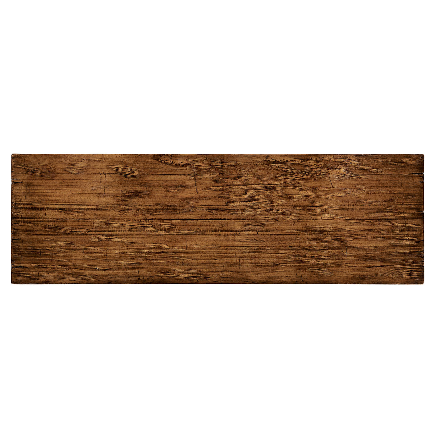 Casual Narrow Country Walnut Topped Bench