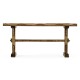 Casual Narrow Medium Driftwood Topped Bench
