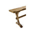 Casual Narrow Medium Driftwood Topped Bench