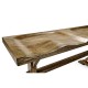 Casual Narrow Medium Driftwood Topped Bench