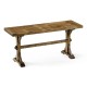 Casual Narrow Medium Driftwood Topped Bench