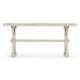 Casual Narrow Whitewash Driftwood Topped Bench