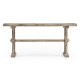 Casual Narrow Rustic Grey Topped Bench