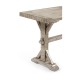 Casual Narrow Rustic Grey Topped Bench