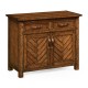 Plank Country Walnut Credenza with Strap Handles