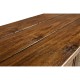 Country Walnut Parquet Sideboard with Strap Handles