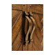 Country Walnut Parquet Sideboard with Strap Handles