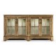 Medium Driftwood Parquet Welsh Bookcase with Strap Handles
