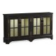 Dark Ale Parquet Welsh Bookcase with Strap Handles