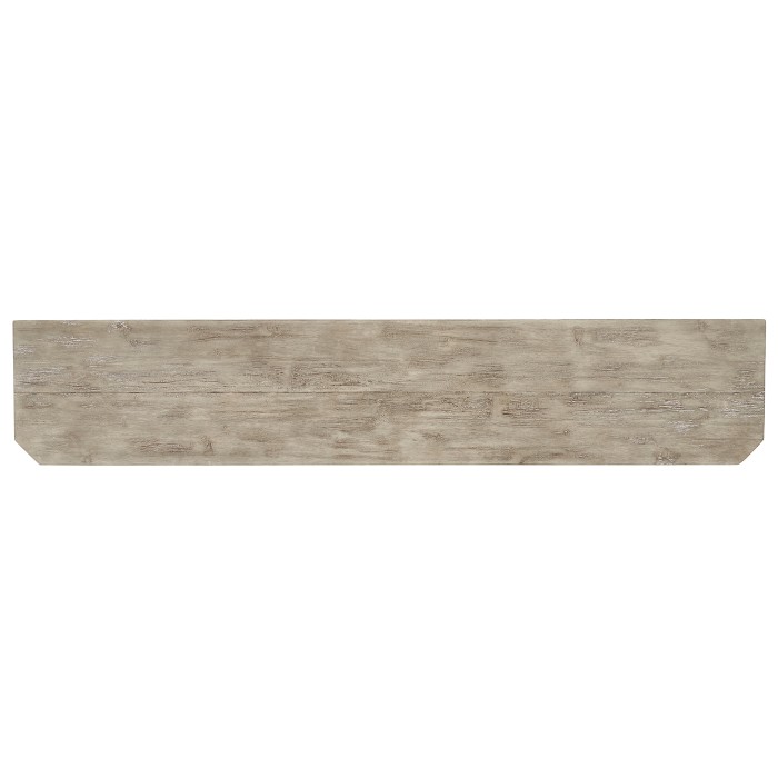 Rustic Grey Parquet Welsh Bookcase with Strap Handles