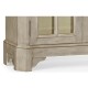 Rustic Grey Parquet Welsh Bookcase with Strap Handles
