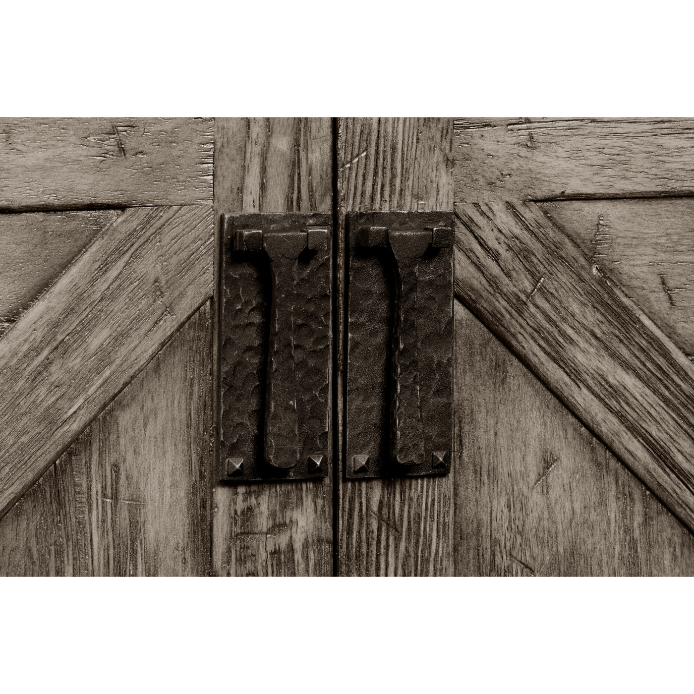 Antique Grey Baker's Rack Étagère