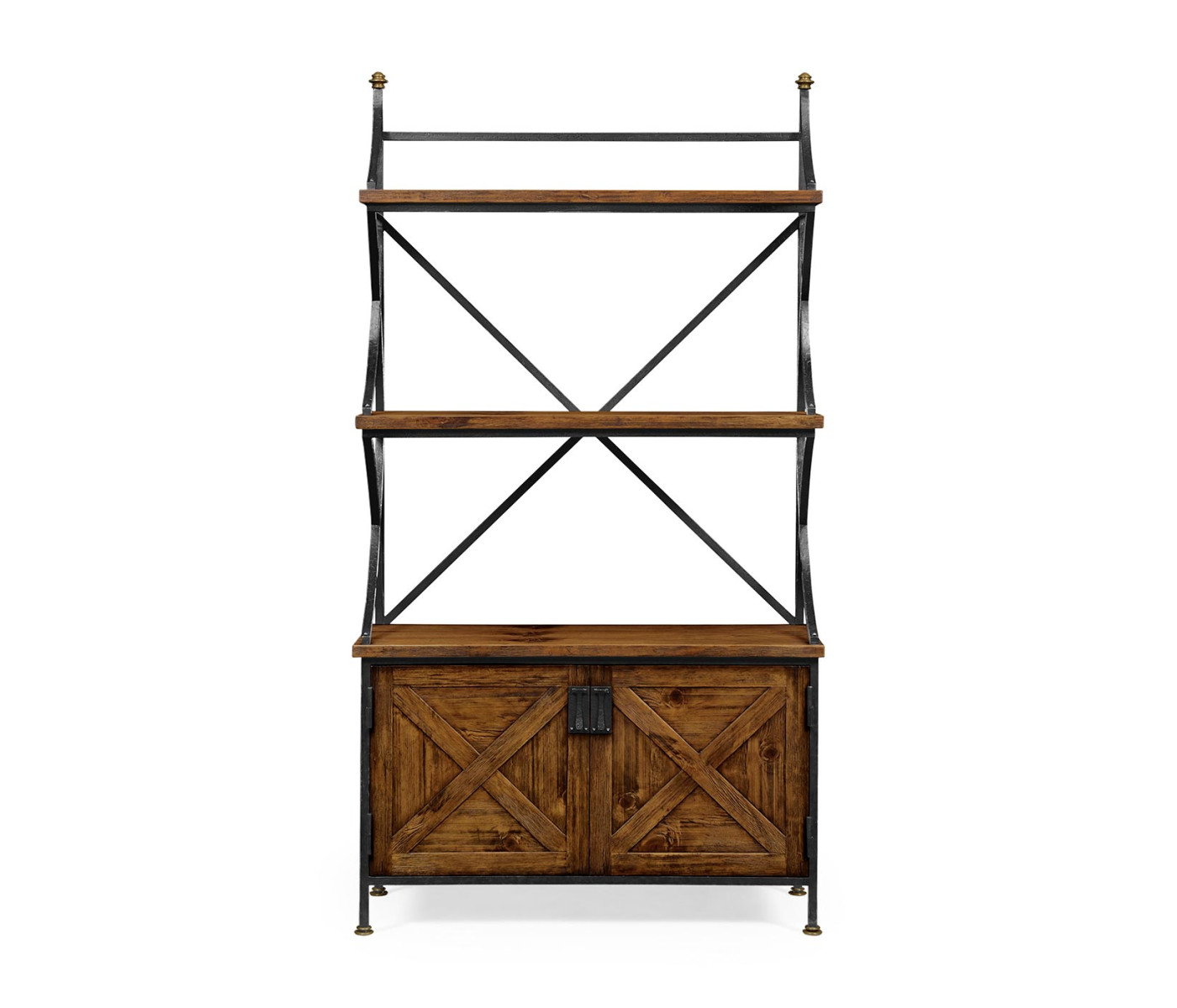 Country Walnut Baker's Rack Étagère
