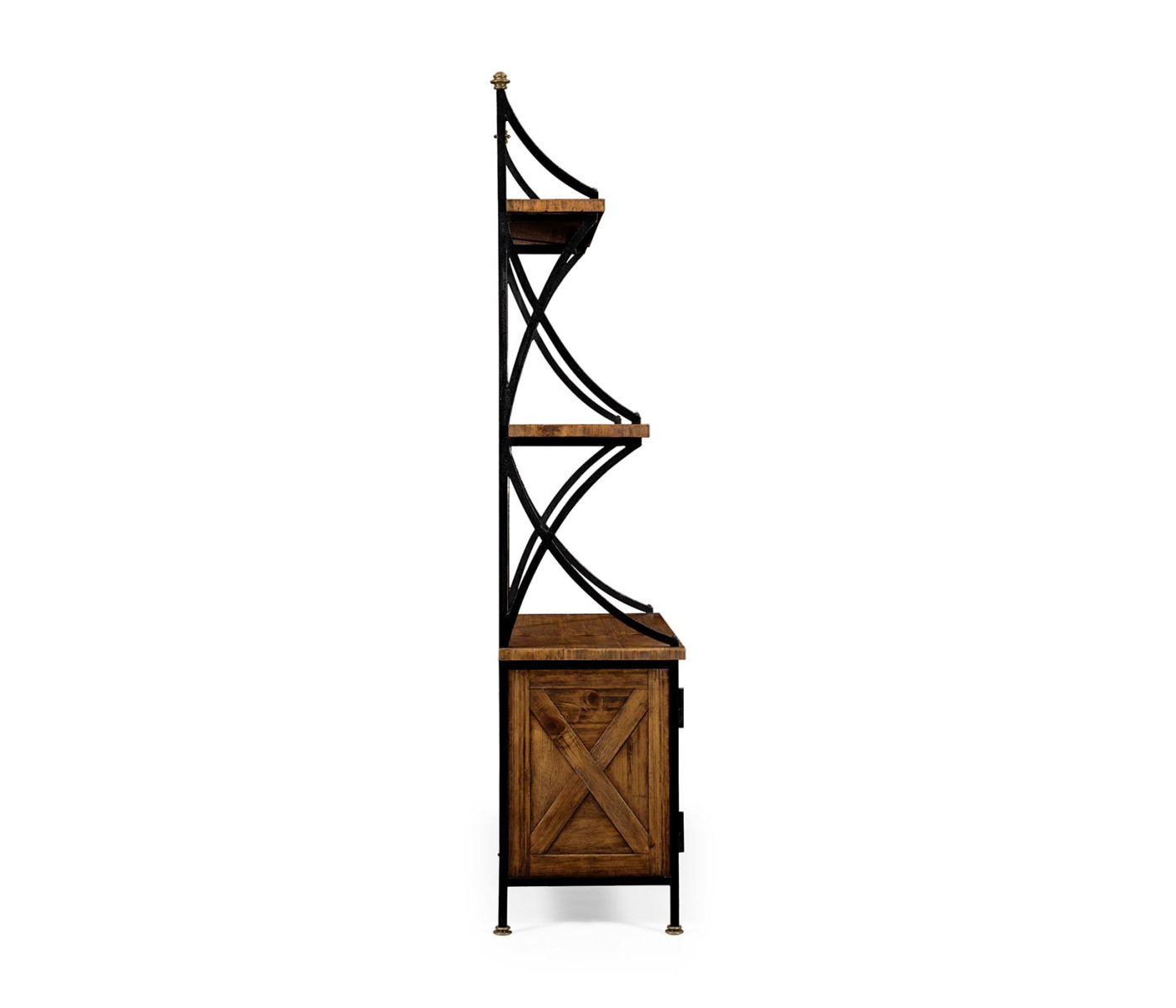 Country Walnut Baker's Rack Étagère