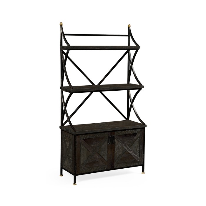 Dark Ale Baker's Rack Étagère
