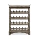 Four-Tier Wine Shelf in Antique Dark Grey