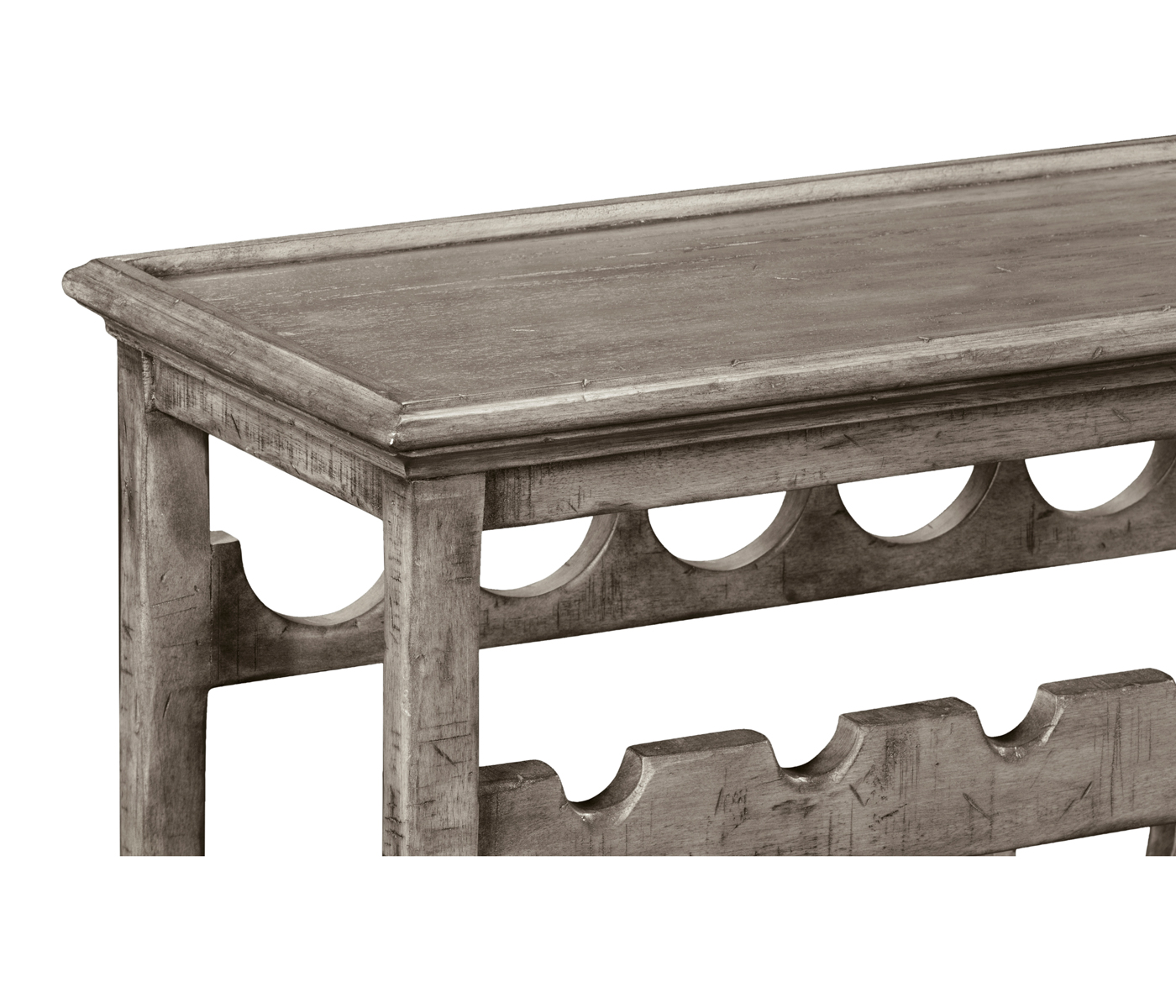 Four-Tier Wine Shelf in Antique Dark Grey