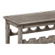 Four-Tier Wine Shelf in Antique Dark Grey