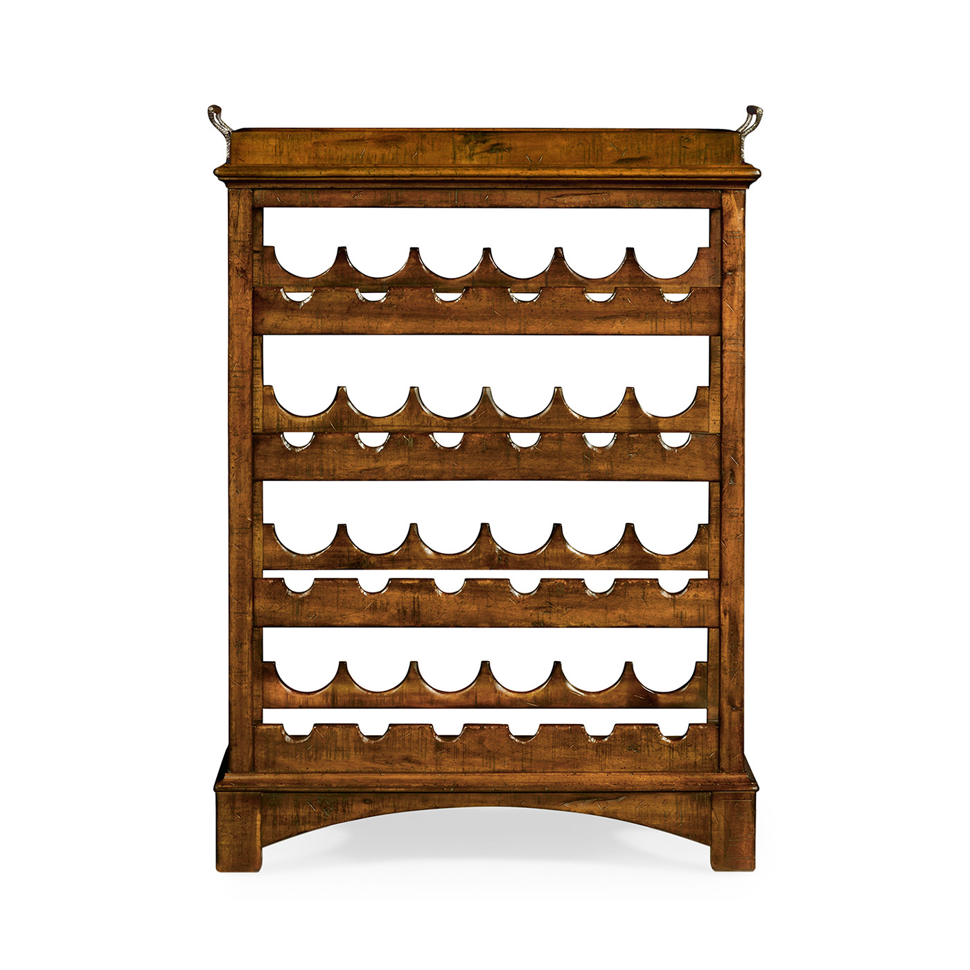 Four-Tier Wine Shelf in Country Walnut