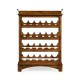 Four-Tier Wine Shelf in Country Walnut