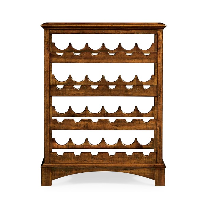 Four-Tier Wine Shelf in Country Walnut