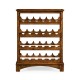 Four-Tier Wine Shelf in Country Walnut