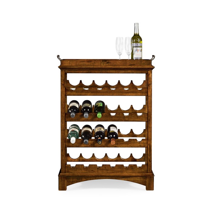 Four-Tier Wine Shelf in Country Walnut