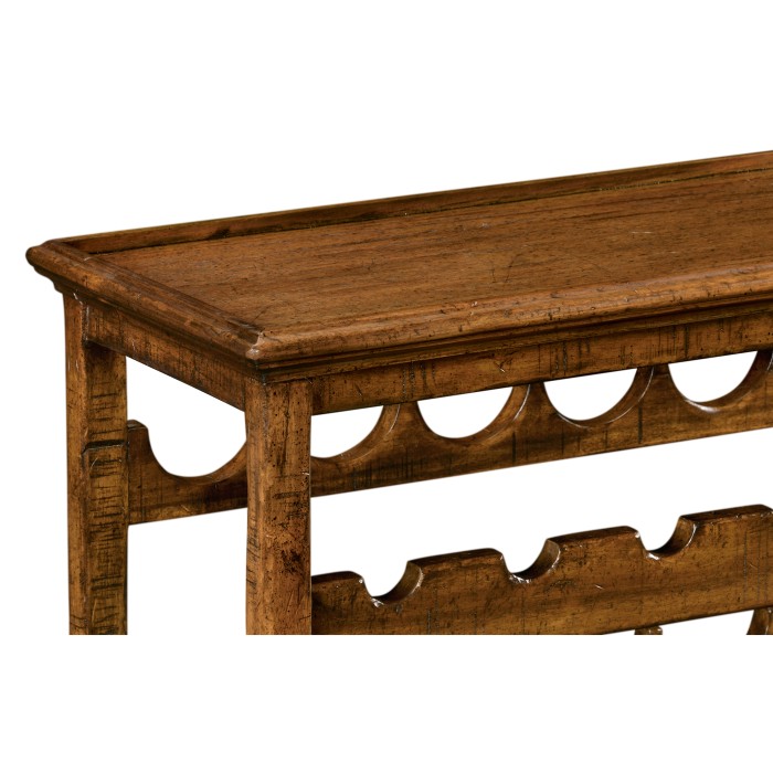 Four-Tier Wine Shelf in Country Walnut