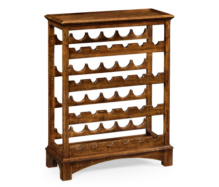 Four-Tier Wine Shelf in Country Walnut