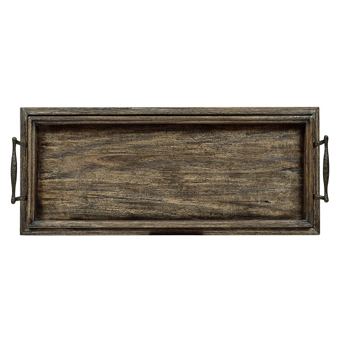 Dark Driftwood Four-Tier Wine Shelf