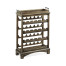 Dark Driftwood Four-Tier Wine Shelf