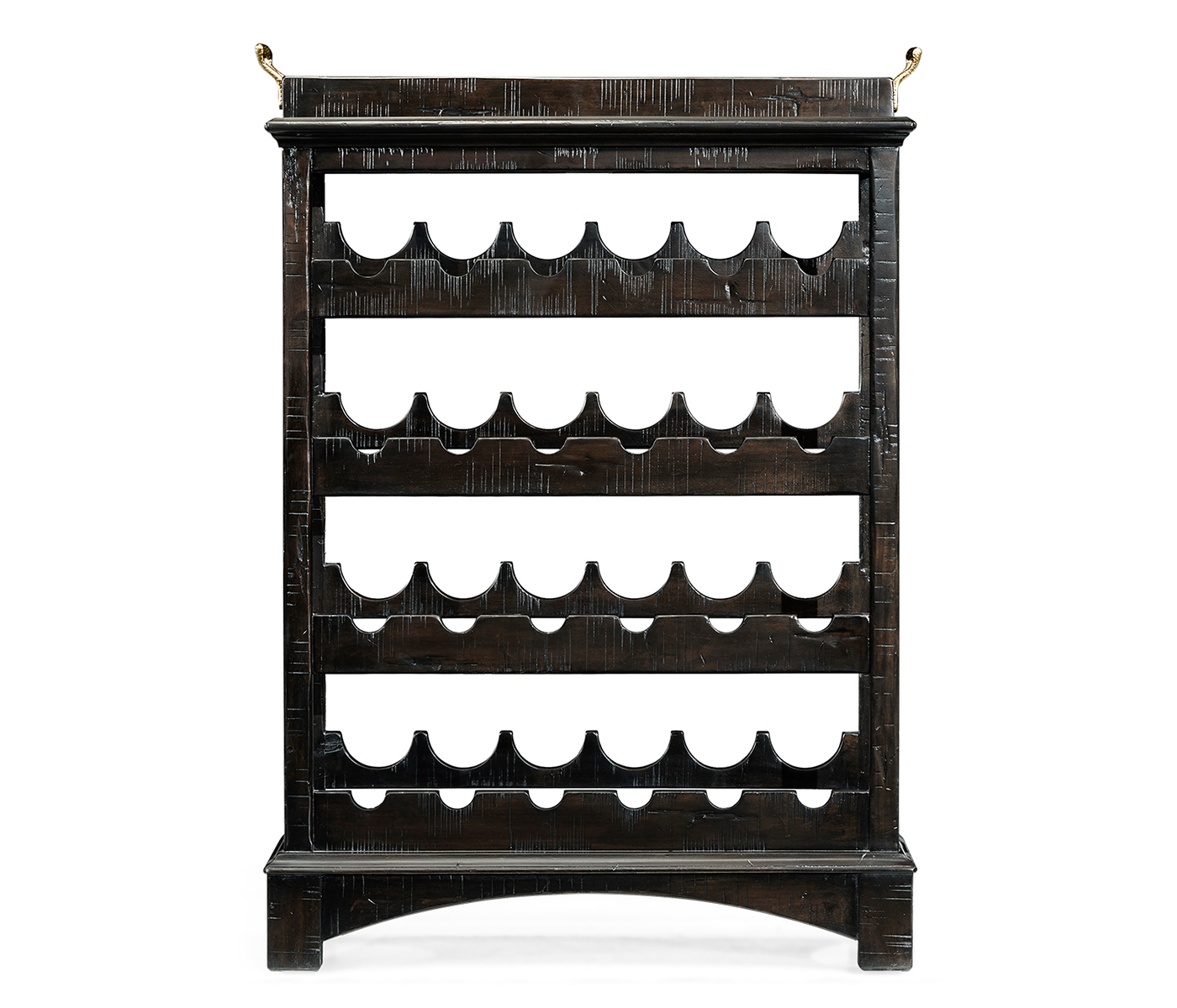 Four-Tier Wine Shelf in Dark Ale