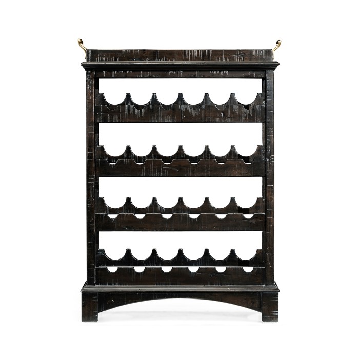 Four-Tier Wine Shelf in Dark Ale