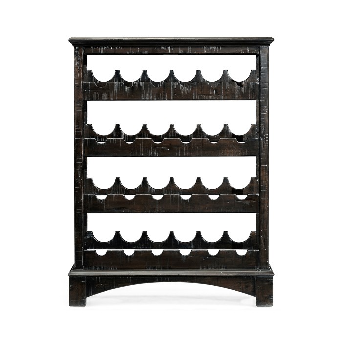 Four-Tier Wine Shelf in Dark Ale